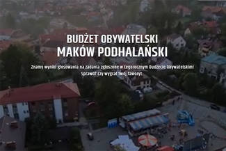 MAKÓW PODHALAŃSKI: WYNIKI GŁOSOWANIA NA BUDŻET OBYWATELSKI